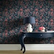 image 4 of Cath Kidston Millfield Blossom Navy Blue Wallpaper