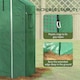 image 6 of Outsunny PE Greenhouse Cover Replacement with Door and Mesh Windows, Green