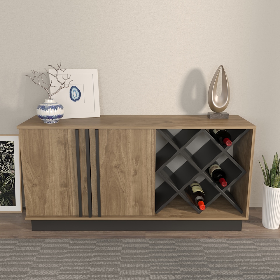 image 1 of Decorotika Luna Sideboard with Cabinets - W 148 cm x H 80 cm x D 40 cm