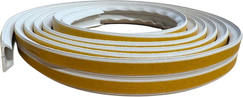 image 1 of Exitex Self Adhesive V Strip Seal 5m Draught Proofing Rubber (White) | White | White