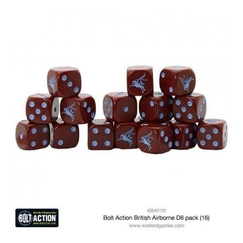 British Airborne D6 Dice (16)