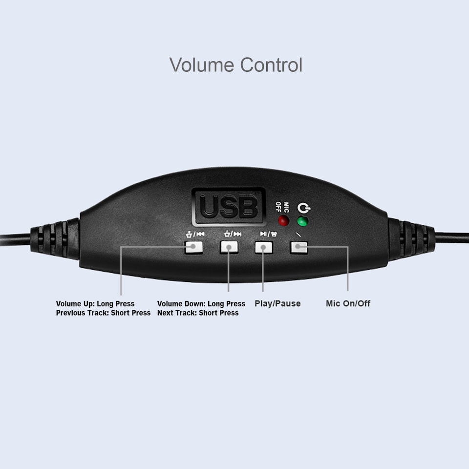 image 1 of Adesso USB Single-Sided Headset with adjustable Microphone