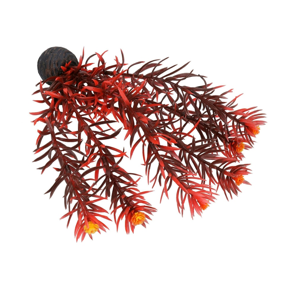 image 1 of Aquatic Aquarium Fish Tank Self Sinking Middle Silk Artificial Plant H-20cm- (No7)
