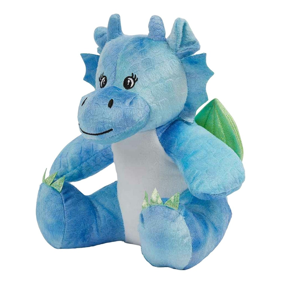 image 1 of Mumbles Mini Dragon Plush Toy - Blue - M