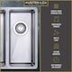 image 2 of Austen & Co. Orla Stainless Steel Inset/Undermount 1.5 Bowl Kitchen Sink