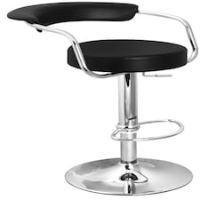 Lazio Adjustable Bar Stool Black Black