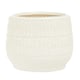 image 1 of Interiors by Premier Indoor Planter, Handcrafted Stoneware with Glazed Surface, Indoor Planter with Drainage Holes for Plants White