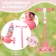 image 8 of AIYAPLAY Kids 3 Wheel Scooter for 2-6 Years Old w/ Adjustable Height, Pink 