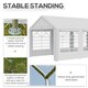 image 4 of Outsunny 6m x 3m Heavy Duty Carport Outdoor Car Canopy Shelter Party Tent