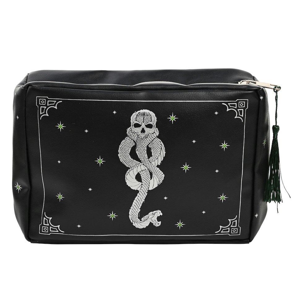 image 1 of Warner Bros Harry Potter Dark Arts Wash Bag - Morsmorde Black