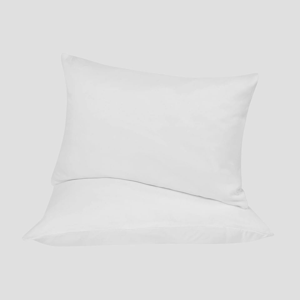 image 1 of OHS 2 x Hotel Luxury Quality Bedroom Housewife Pillowcases, 50x75cm - White
