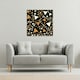 image 2 of Triangles on Black (Canvas Print) 127 x 127 x 4cm