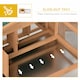 image 5 of PawHut Rabbit Hutch, Guinea Pig Hutch 2 Tier with Run for Outdoor Garden
