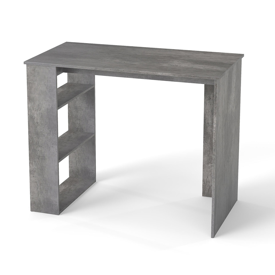 image 1 of COSTWAY Computer Desk 90cm Study Desk Wooden Desk Grey