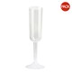 image 1 of Unique Party Plastic Champagne Flute (Pack of 4) - Clear - One Size