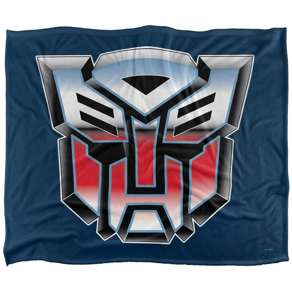 image 1 of Transformers Airbrush Logo Blanket - Multicoloured - One Size