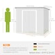 image 7 of Outsunny 7 x 4ft Metal Garden Storage Shed w/ Double Door Green