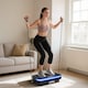 image 2 of SPORTNOW Vibration Plate Exercise Machine with Cool Lights, Quiet Vibrating Plate for Weight Loss and Lymphatic Drainage with Bluetooth, Remote Control, Resistance Bands, 99 Speed Levels
