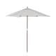 image 1 of Charles Bentley Garden Large 2.4M Wooden Garden Patio Shade Umbrella - Light Grey