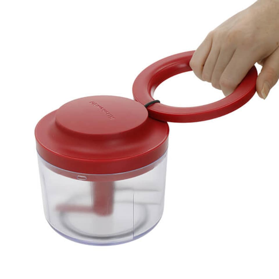 image 1 of KitchenAid Hand Pull Food Chopper Empire Red