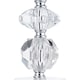 image 3 of Contemporary and Chic Clear K9 Crystal Glass Table Lamp Base with Faceted Moulds | Clear | Transparent | 1
