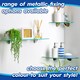 image 4 of Harbour Housewares Floating Glass Shelf - 60cm - Metallic Brackets - Bathroom Shower Storage Vanity Display Unit Shelf | Black | Black | 1