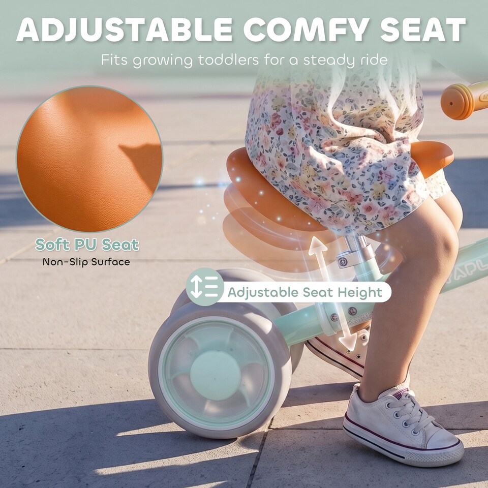 image 1 of AIYAPLAY Baby Balance Bike for 1-2 Years Old, Light-up Toddler Balance Bike