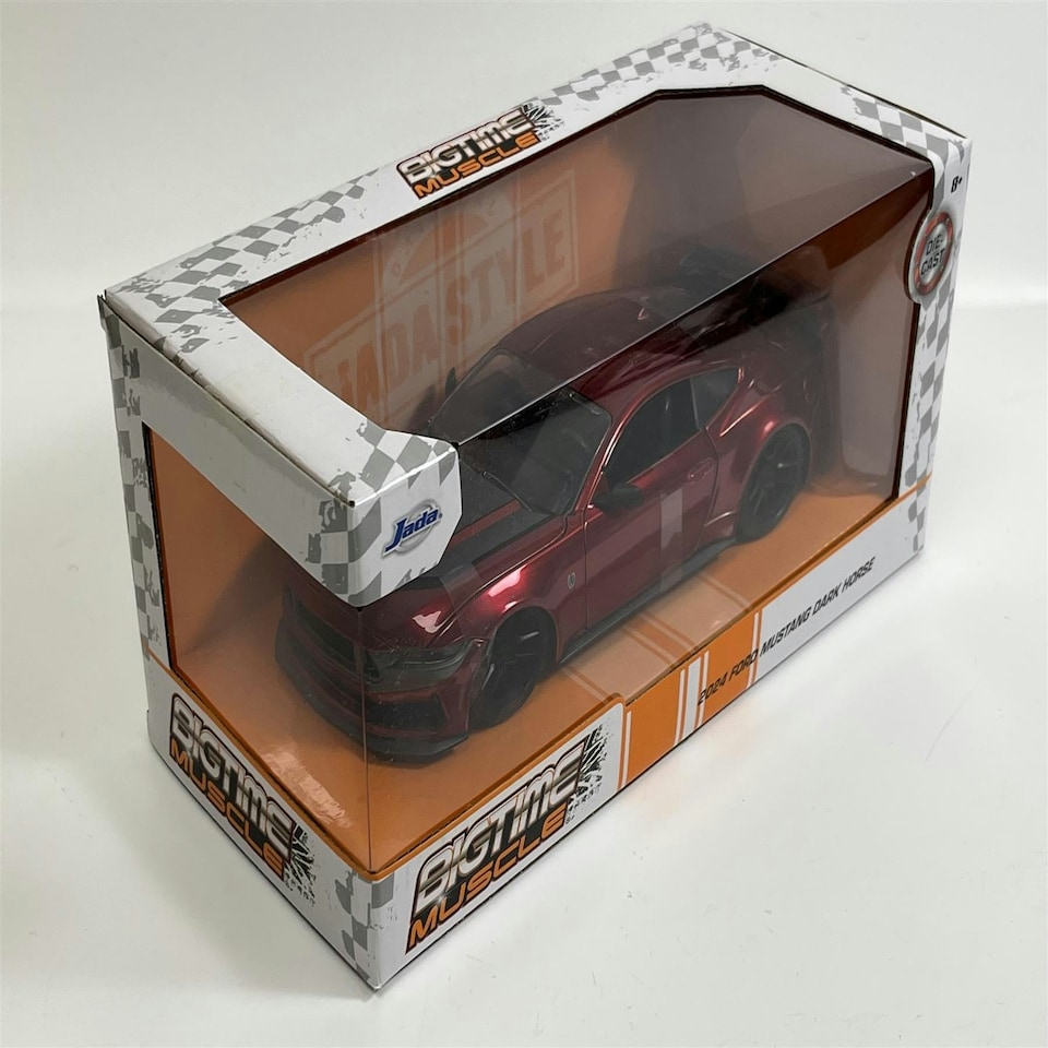 image 1 of Ford Mustang Dark Horse 2024 Red Big Time Muscle 1:24 Scale Jada 35277
