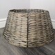 image 6 of 48/70cm Samuel Alexander KD Willow Christmas Tree Skirt Wicker Rattan- Large Natural