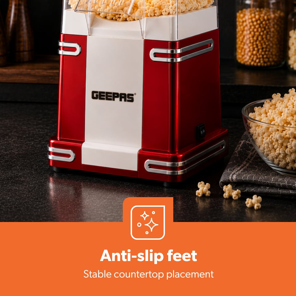image 1 of GEEPAS 1200W Electric Popcorn Maker Machine