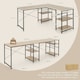 image 4 of COSTWAY L-Shaped Computer Desk Writing Desk Workstation Natural N/A