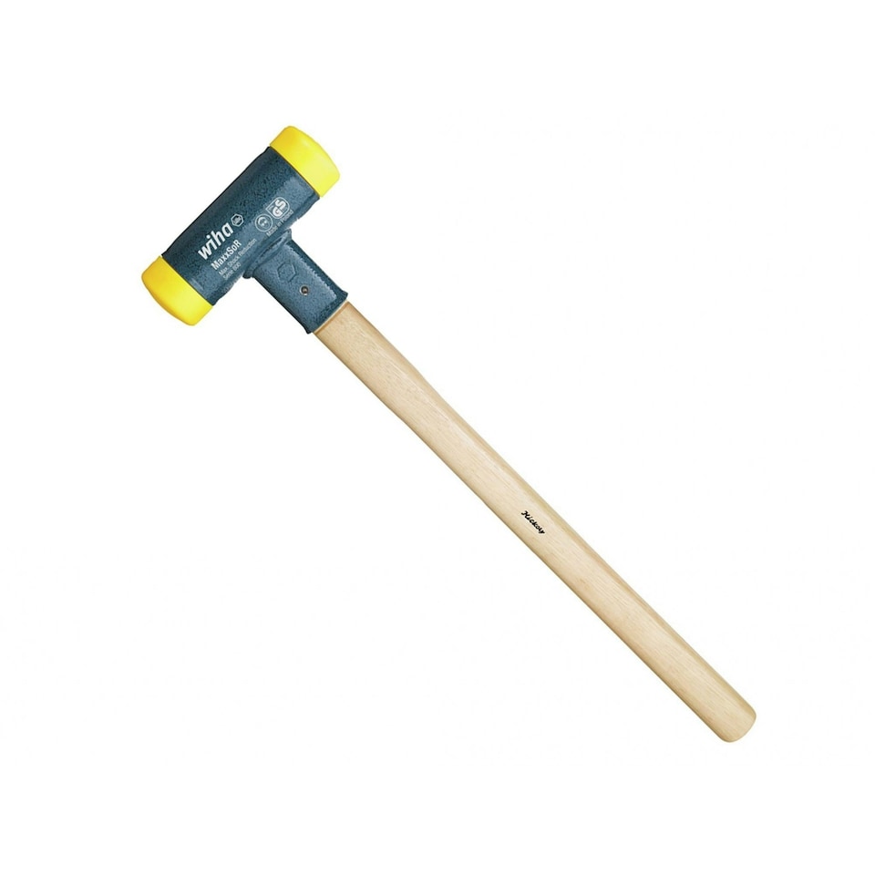 Wiha Soft-face Dead-blow Hammer, Hickory Handle - Multi Colour - 1085g