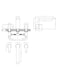 image 2 of Pride Round Deck Mounted 3 Tap Hole Bath Filler Tap - Chrome