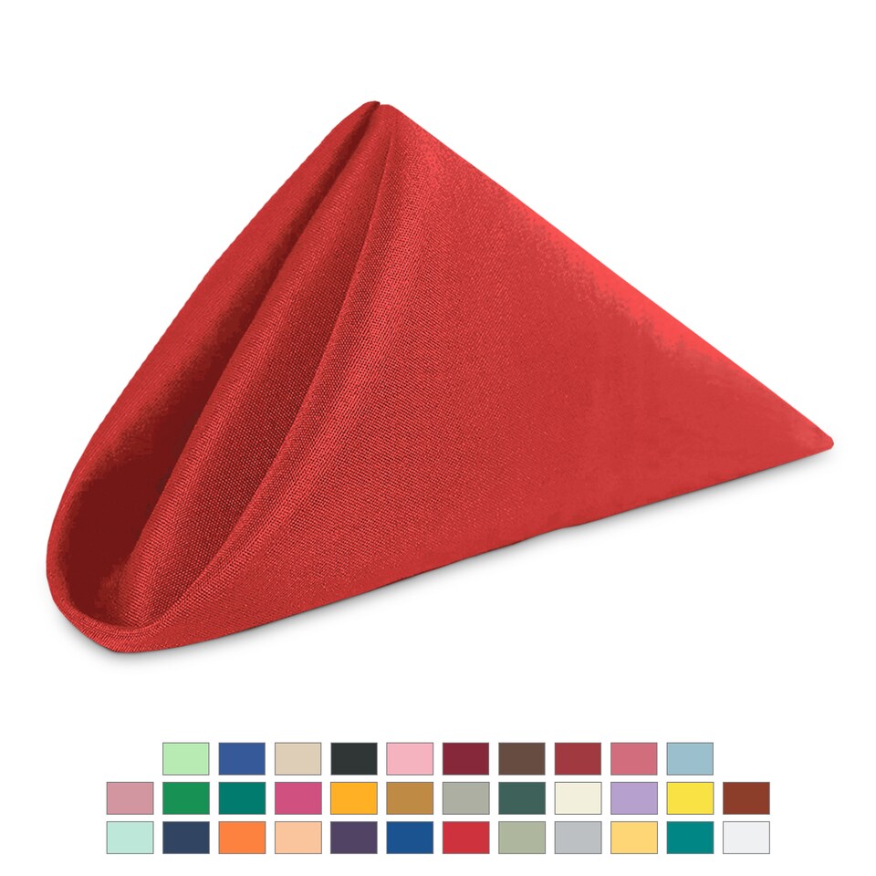 image 1 of 1pc Polyester Table Napkins, Wrinkle-Resistant Cloth Napkin - 20 Inch