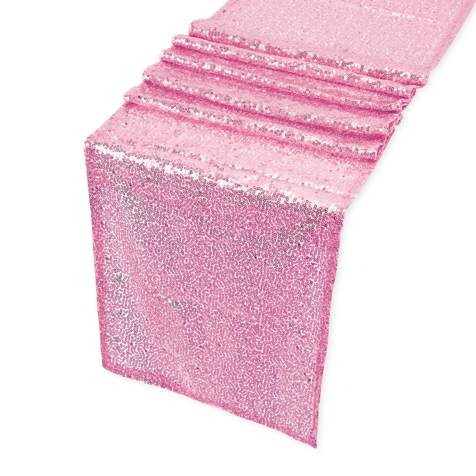 image 1 of Shimmer Sequin Table Runner, Overlay Sequin Table Linen - 11x108 Inch
