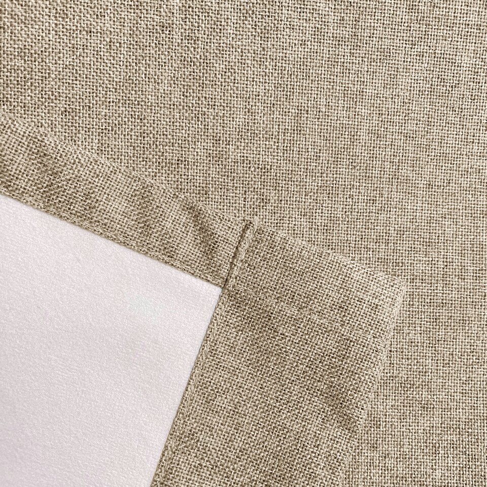 image 1 of Austin Natural Blackout Curtains 90 x 72 inch (229 x 183 cm) 100% Blackout Eyelet Thermal Noise Reducing Curtains for Bedroom and Living Room