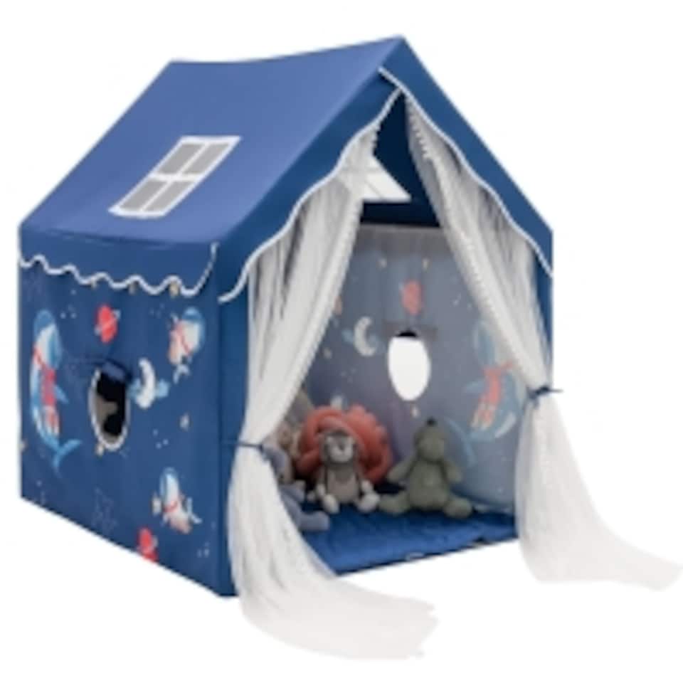 image 1 of COSTWAY Kids Play House Children Indoor Playhouse Castle Fairy Tent