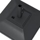 image 7 of Outsunny 60kg Square Parasol Base with Wheels Fillable Plastic Umbrella Stand | Black | Black