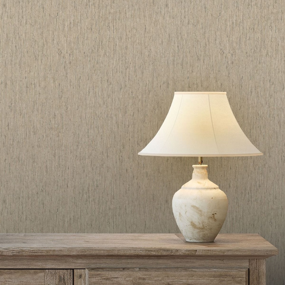 image 1 of Rasch Boho Plain Vinyl Textured Wallpaper | Grey | Mushroom | 1