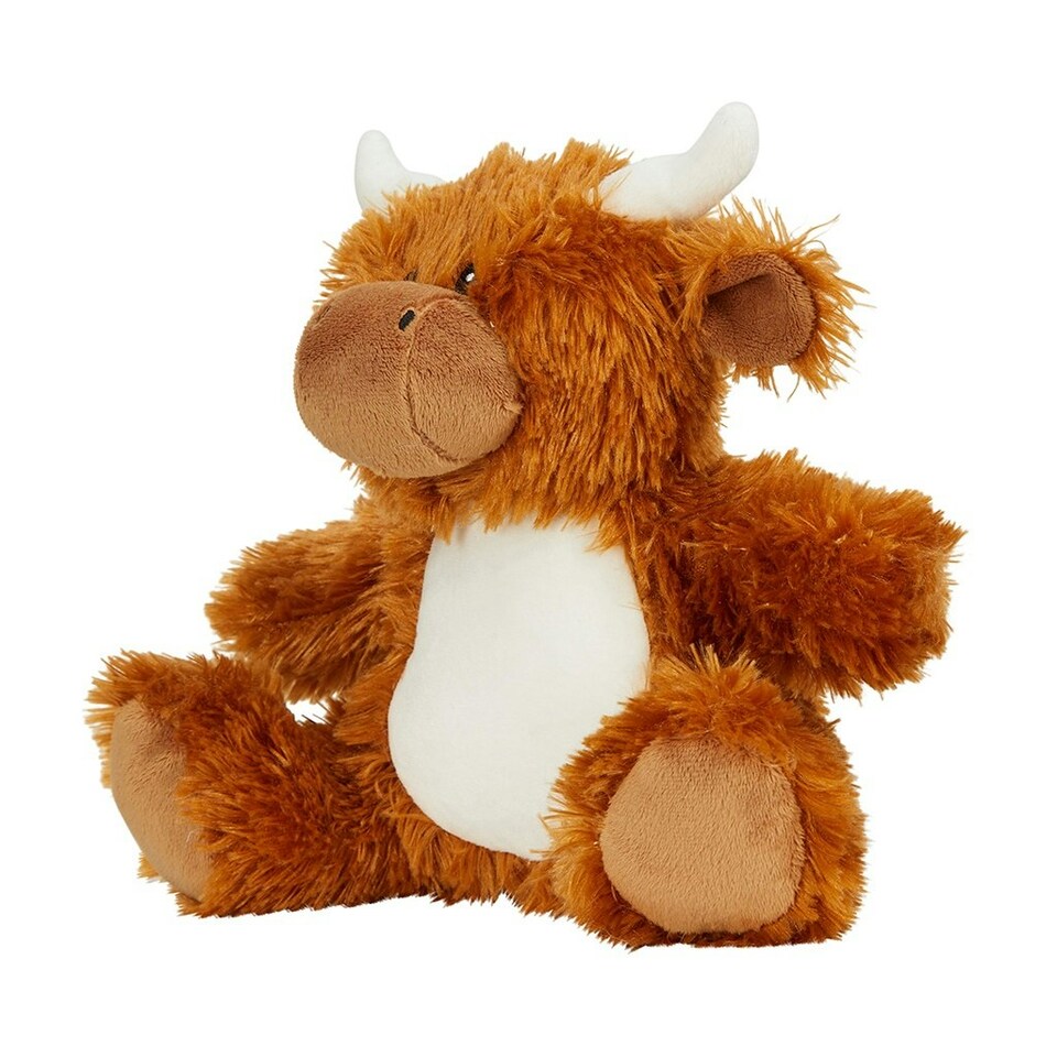 image 1 of Mumbles Highland Cow Teddy Bear - Brown - One Size