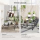 image 7 of Outsunny 3-Tier Metal Plant Stand for Garden Balcony Indoor Outdoor, Black | Black | Black