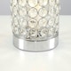 image 1 of ValueLights Modern Chrome And Clear Acrylic Jewel Cylinder Touch Table Lamp