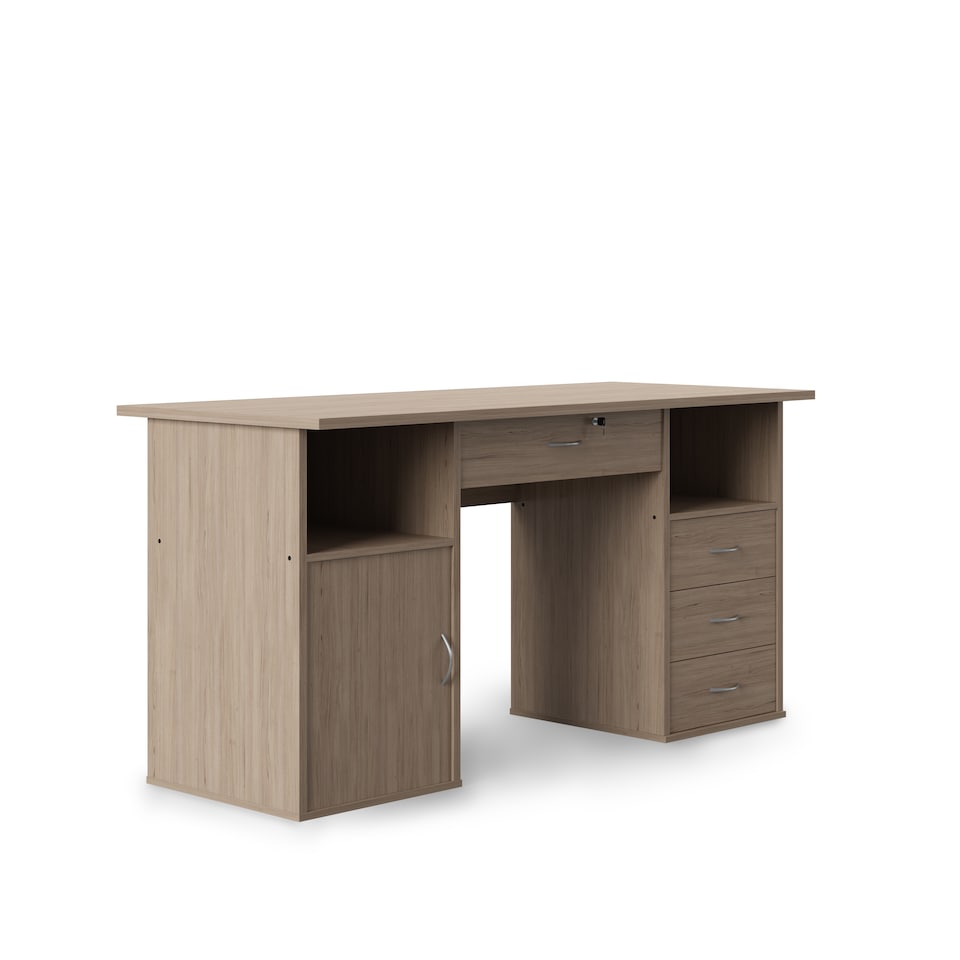image 1 of Dallas Office Writing Desk in Oak Look | Brown | Oak