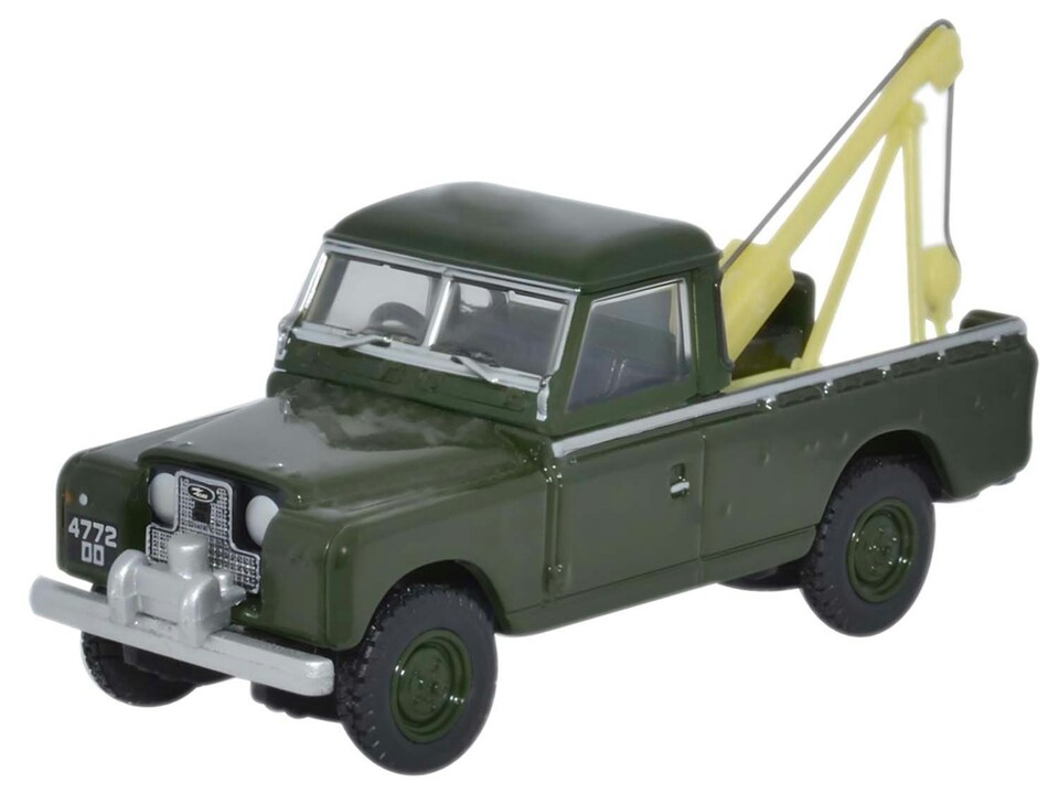 Oxford Diecast Land Rover Series II Tow Truck Bronze Green