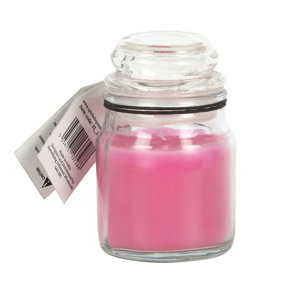 image 1 of Something Different Friendship Magic Spell Floral Candle Jar - Pink - One Size