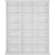 image 2 of Shelves Stevie - 21 compartments, height-adjustable, removable shelves White | White Matt