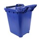 image 3 of Kerbside Compost Caddy with Locking Lid - Blue - for Food Waste Recycling (23 Litre) - Plastic Bin with Composting Guide