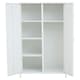 image 4 of Interiors by Premier Two Door Black Wardrobe, Customized Organation by Adjustable Shelf Wardrobe, Stylish Wardrobe With Drawers White