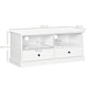 image 5 of HOMCOM Modern TV Unit Cabinet for TVs up to 45 Inches, TV Stand with Drawers, Open Shelves, Cable Holes for Living Room, White