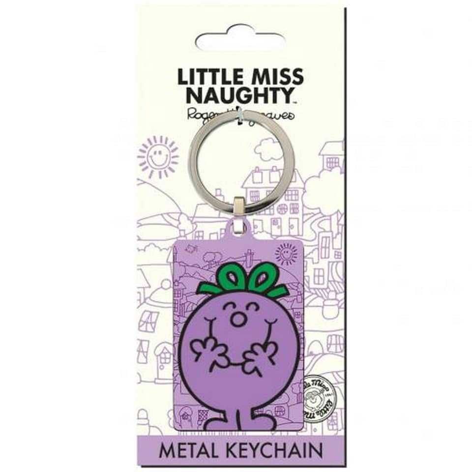 image 1 of Little Miss Naughty Key Ring - Purple - One Size